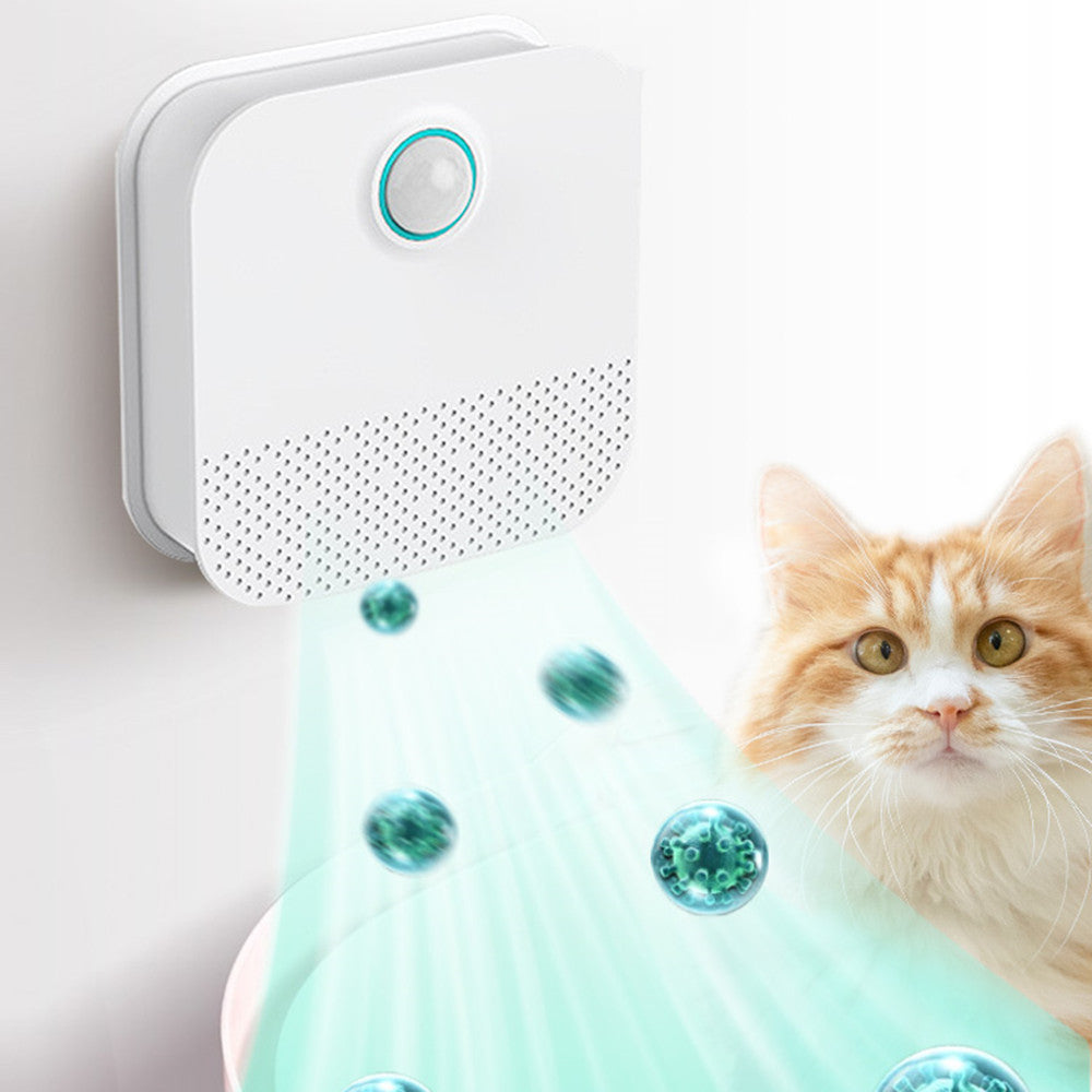 USB Rechargeable Pet Odor Purifier – Compact Cat Litter Box Deodorizer