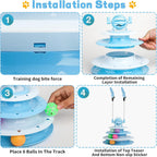 Indoor Cat Toy Bundle – Interactive Puzzle Toy + Rolling Ball