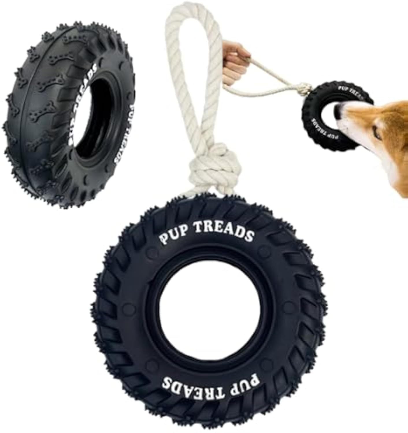 Mega Tough Interactive Treat-Dispensing Chew Toy – Built for Large & Aggressive Chewers