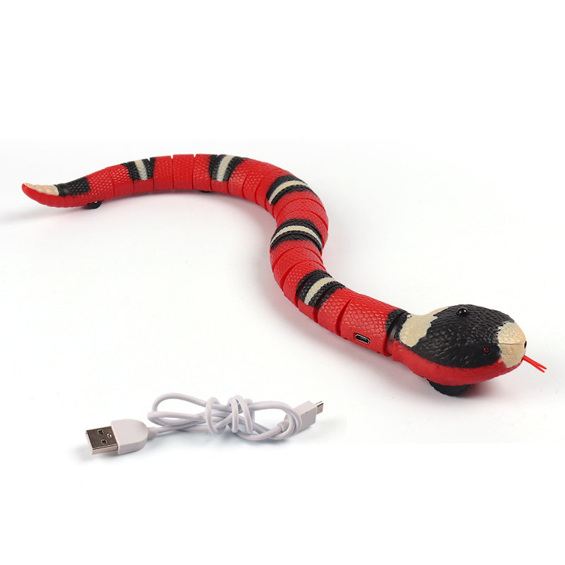 Smart Sensing Interactive Cat Snake Toy – USB Rechargeable, Realistic Movement