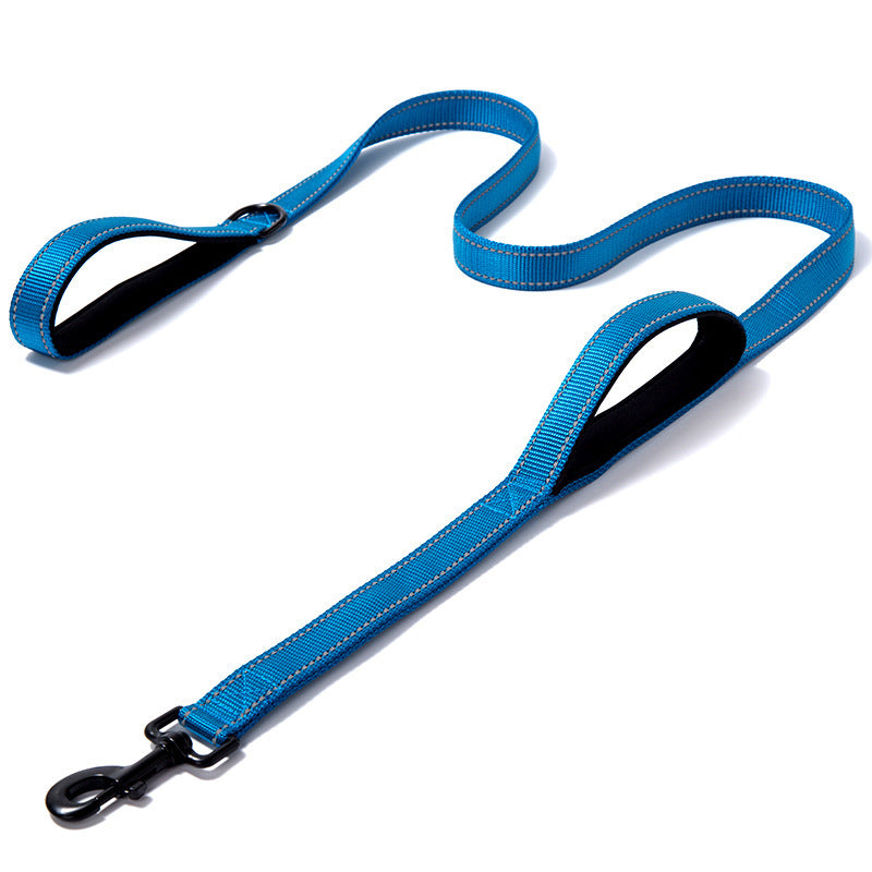 Double-Thick Reflective Nylon Leash – Safety & Strength Combined